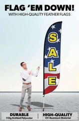 Sale Feather Flag Red White Blue