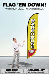 Warehouse Sale Feather Flag