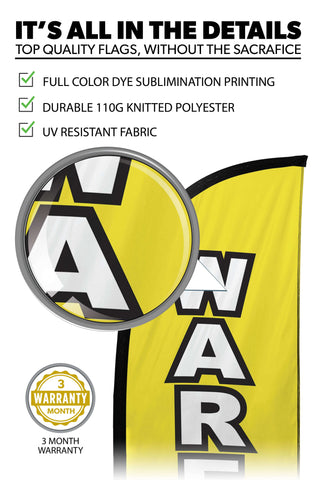 Warehouse Sale Feather Flag