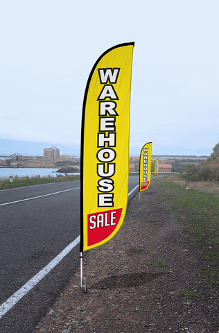 Warehouse Sale Feather Flag