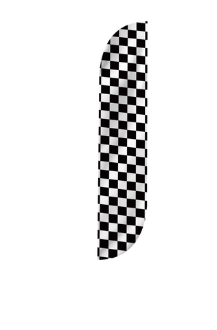 Checkered Color Feather Flag