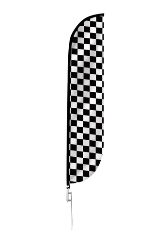 Checkered Color Feather Flag