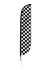Image of Checkered Color Feather Flag