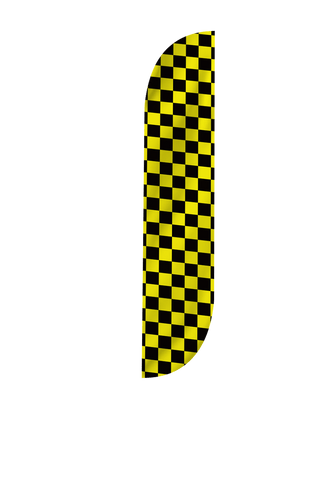 Checkered Color Feather Flag