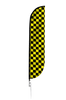 Image of Checkered Color Feather Flag