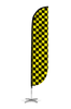 Image of Checkered Color Feather Flag