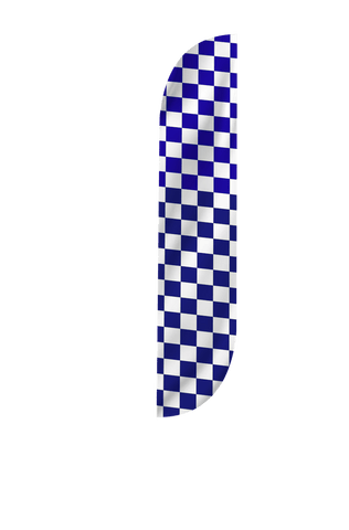 Checkered Color Feather Flag