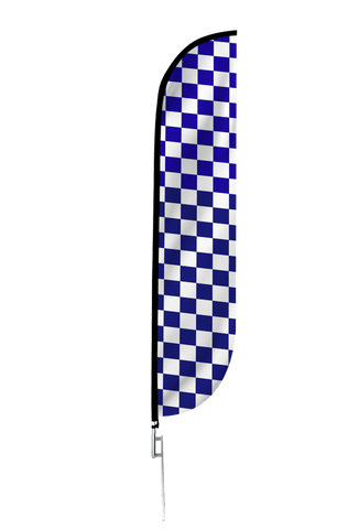 Checkered Color Feather Flag