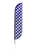 Image of Checkered Color Feather Flag