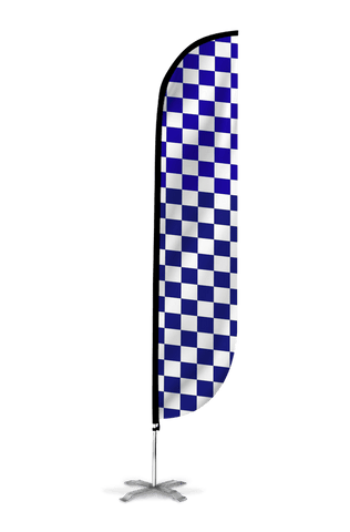 Checkered Color Feather Flag