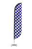 Image of Checkered Color Feather Flag