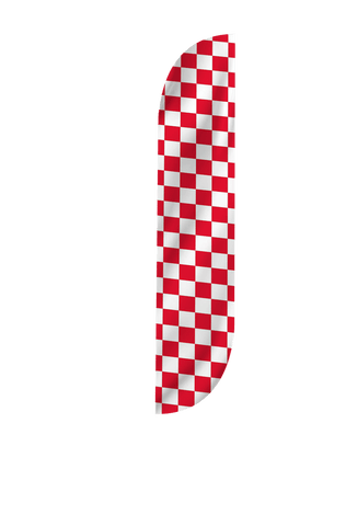 Checkered Color Feather Flag