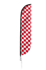 Image of Checkered Color Feather Flag