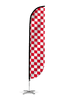 Image of Checkered Color Feather Flag