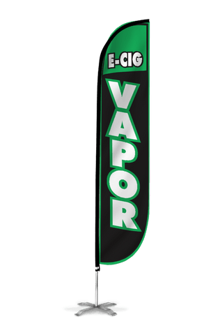 E-Cig Vapor Feather Flag
