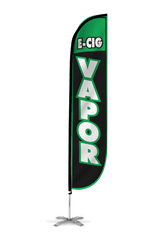 E-Cig Vapor Feather Flag