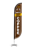 Image of Fresh Hot Coffee Feather Flag