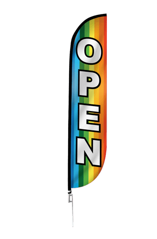 Open Feather Flag