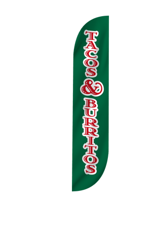 Tacos & Burritos Feather Flag