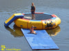 Image of 13 foot bounce & splash water bouncer with slide and water mat