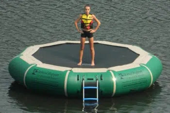 17 Foot Bounce N Splash Natural Green Water Bouncer by Island Hopper