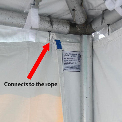 8' x 30' High Peak Frame Party & Canopy Tent Premium Blockout Cathedral Sidewall