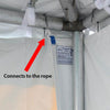 Image of 10' x 20' High Peak Frame Party & Canopy Tent Premium Blockout Solid Sidewall