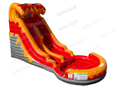 14 FT Light-Commercial Volcano Water Slide