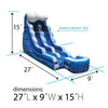 Image of Sale on 15' Tidal Wave Marble Commercial Water Slide with Blower