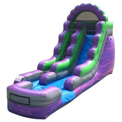 15' Purple Marble Inflatable Water Slide with Blower