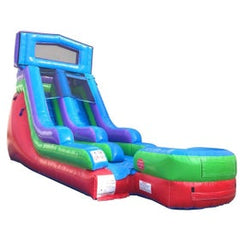 15' Modular Retro Rainbow Inflatable Water Slide with Blower