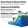 Image of 15' Tropical Marble Double Bay Inflatable Water Slide with Blower