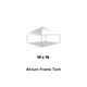 15x15 White Frame Party Tent for Sale