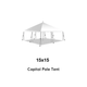 15x15 White Pole Party Tent for Sale