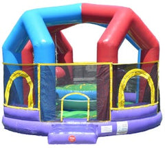 Retro Inflatable Wrecking Ball Game with Blower and Accessories