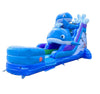 Image of 15' Foot Inflatable Water Slide - Whale with Blower