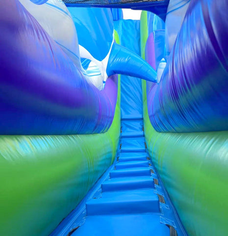 15' Foot Inflatable Water Slide - Whale with Blower