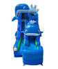 Image of 15' Foot Inflatable Water Slide - Whale with Blower