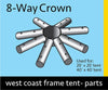 Image of 8 Way Crown for West Coast Frame Tent