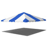 Image of 20' x 20' West Coast Frame Party Tent Top - Blue and White