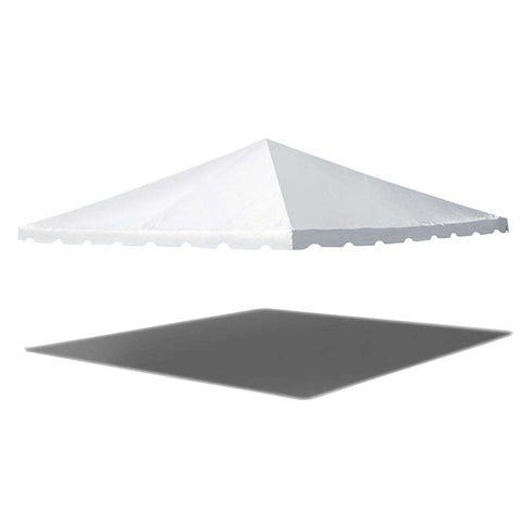15' x 15' West Coast Frame Tent - White 2-Piece Tent Top Only