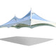 15' x 30' High Peak Frame Top Only - Clear