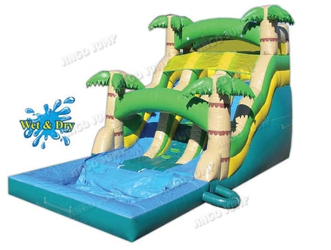 16 FT 2 Lane Tropical Wet-Dry Slide