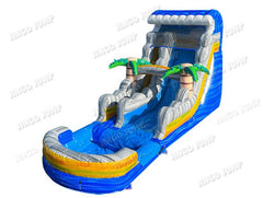 18 FT Caribbean Blast Wet/Dry Water Slide by Jingo Jump