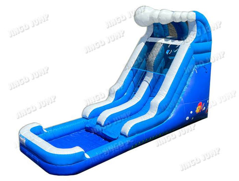 16 FT Light-Commercial Ocean Water Slide (Open Box)