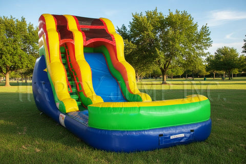 16ft Water Slide in Primary Colors – WS4108