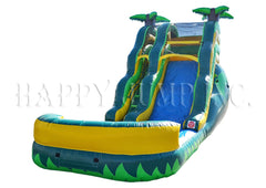 18'H Water Slide - Tropical Theme by Happy Jump