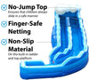 Image of Buy 17' Blue Marble Wave Curved Commercial Water Slide with Blower