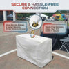 Image of 1750 lb Tent Ballast Vinyl Block Cover - 21" x 41" x 30.5", White