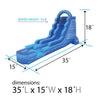 Image of Sale on 18' Blue Marble Commercial Water Slide with Blower